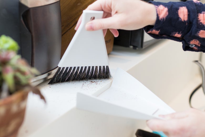 Muji Desk Broom Set With Dustpan.
